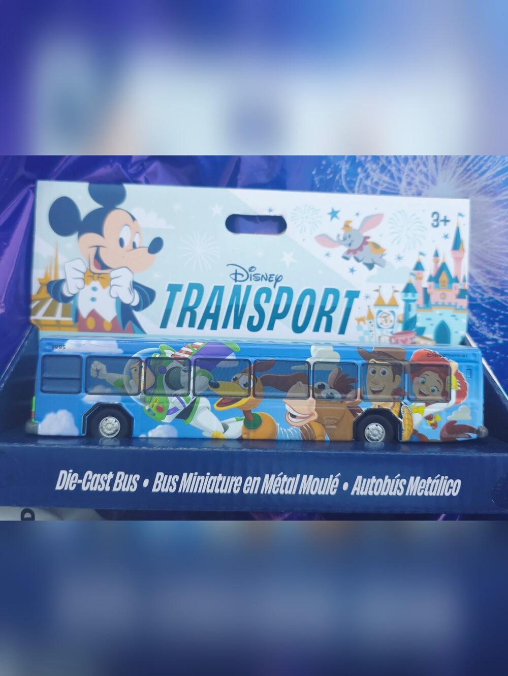 Disney Parks Toy Story Die Cast Bus Miniature Metallic Transport